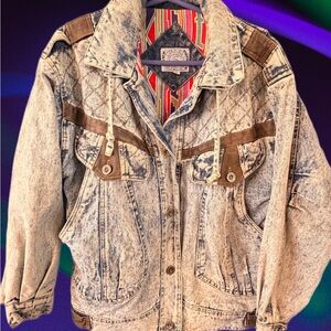 True vintage, stonewashed, southwest, 80’s, unisex, jacket